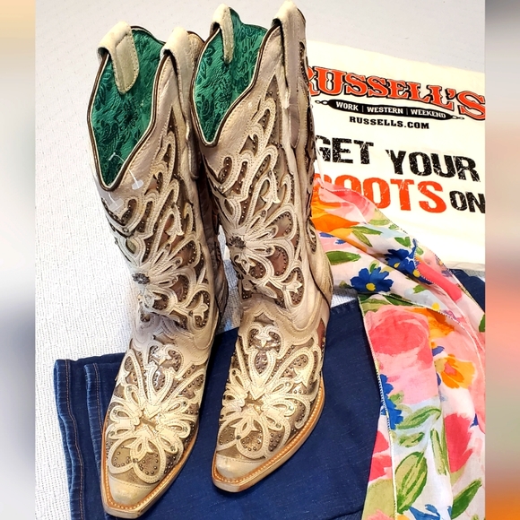 Authentic Corral Boots size 7 1/2. NWT - Picture 4 of 15